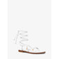 Khloe Embellished Leather Lace-Up Sandal