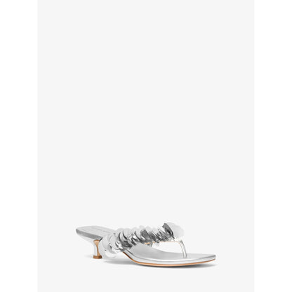 Loretta Sequin Embellished Metallic Sandal