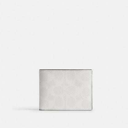 Coach Slim Billfold Wallet In Signature Canvas
