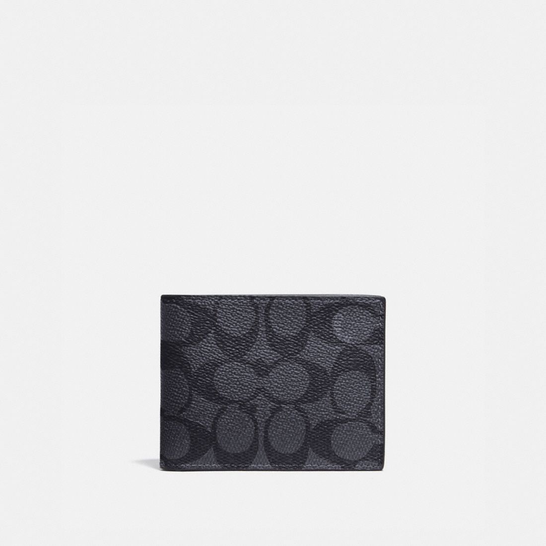 Coach Slim Billfold Wallet In Signature Canvas