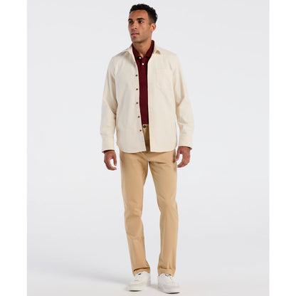 Original Penguin Men's Long Sleeve Garment Dyed Solid Shirt