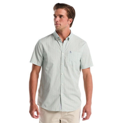 Original Penguin Men's Mini Geo Print Button-Down Shirt
