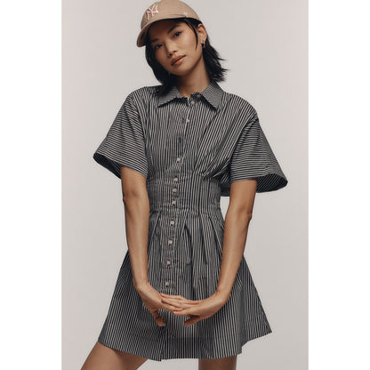 The Tobie Mini Shirt Dress by Exquise