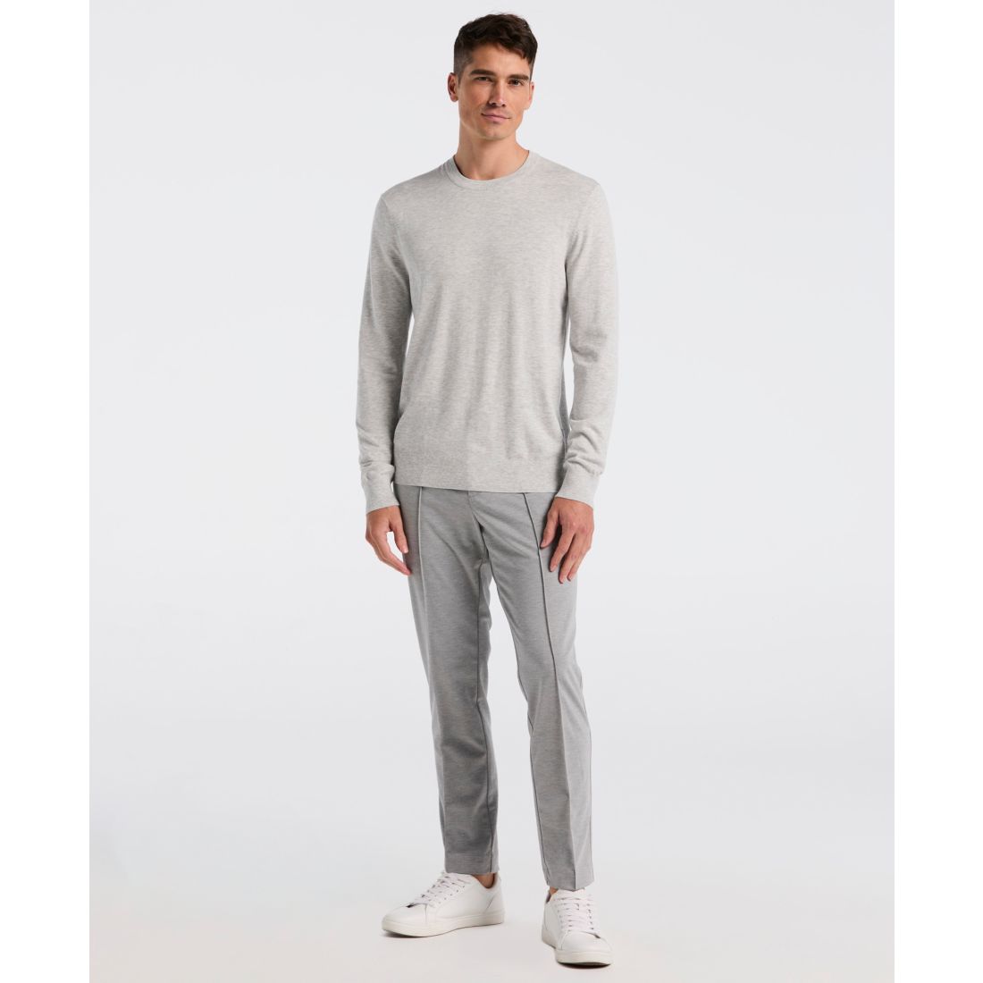 Perry Ellis Men's Crewneck Tech Pullover Sweater