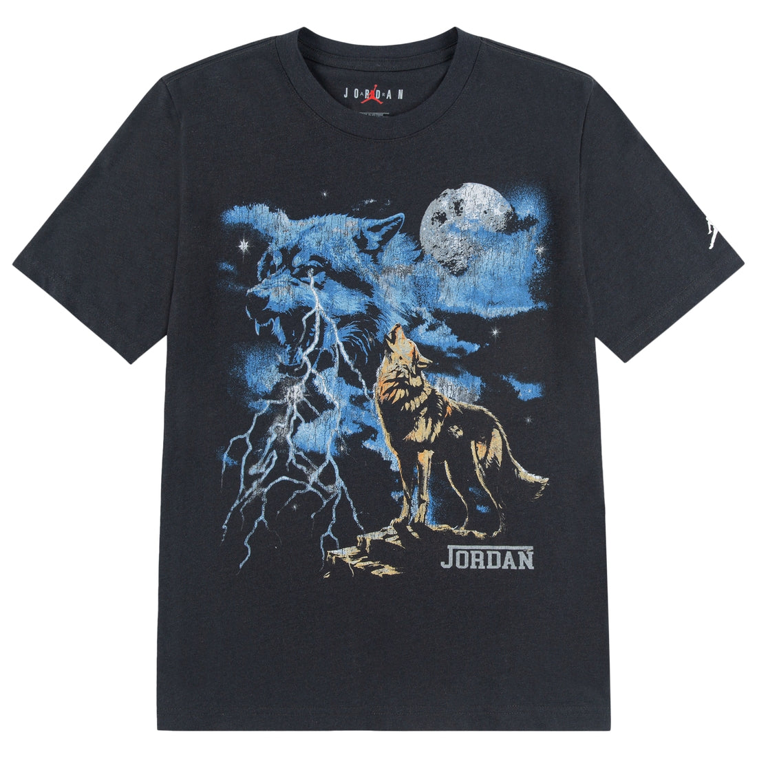 Boys Jordan Wolf Grey Retro T-Shirt