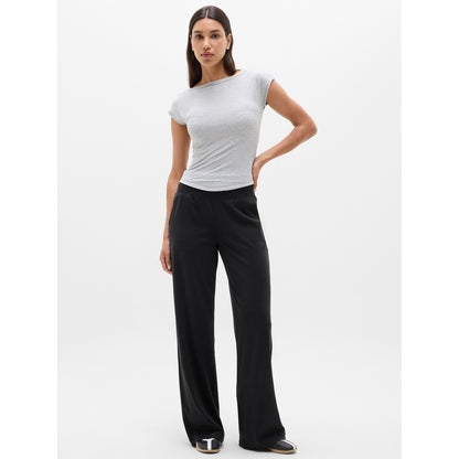 Women's Venice High Rise Track Stripe Wide Leg Pant