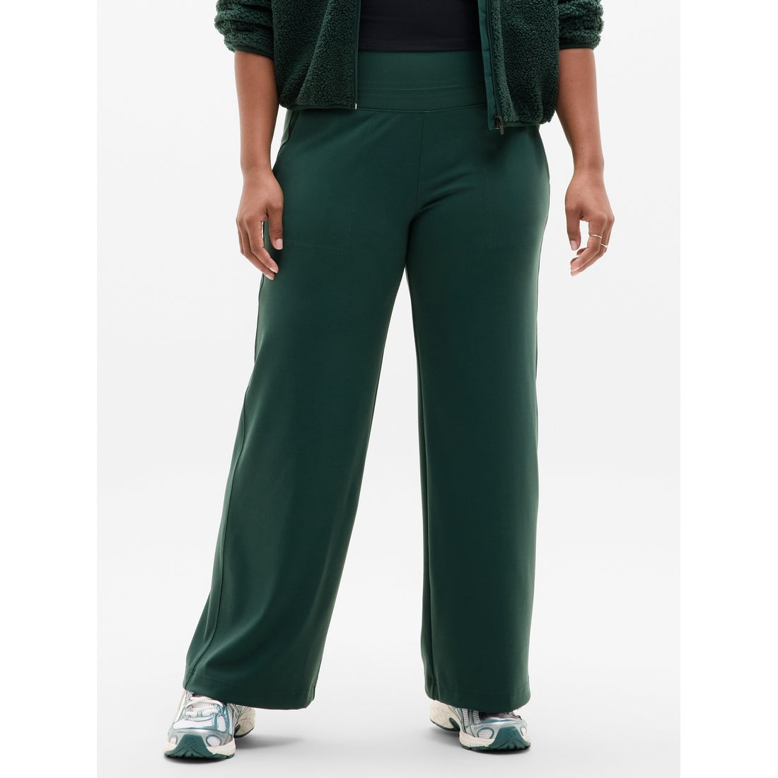 Women's Venice High Rise Track Stripe Wide Leg Pant