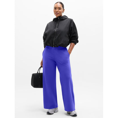 Women's Venice High Rise Track Stripe Wide Leg Pant