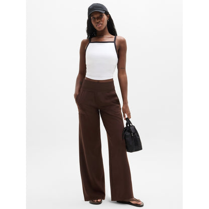 Women's Venice High Rise Track Stripe Wide Leg Pant