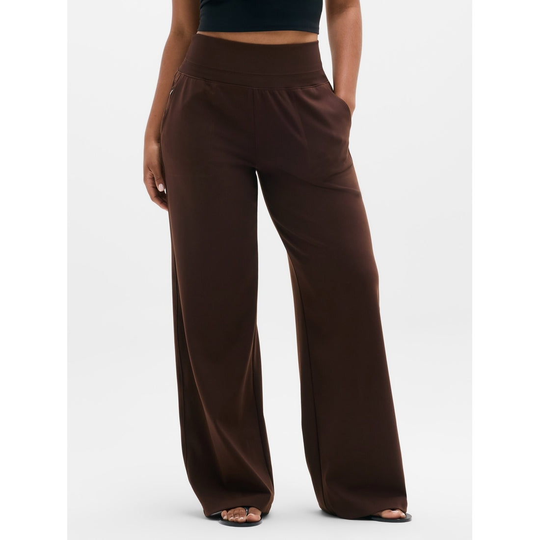 Women's Venice High Rise Track Stripe Wide Leg Pant