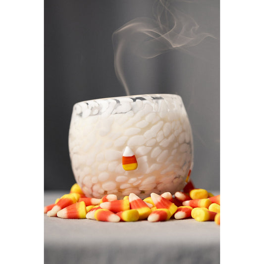 Mystic Confetti Icon Candy Corn Glass Candle by Anthropologie