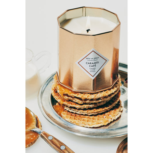 mise en place Gourmand Caramel Café Metal Tin Candle by mise en place by Anthropologie