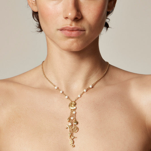 Nautical charm necklace