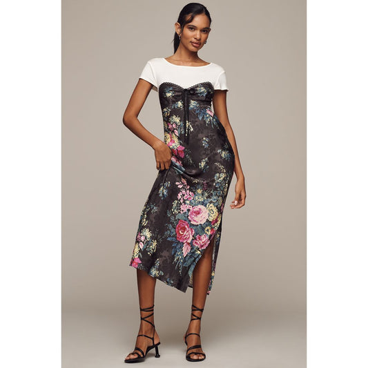 Twofer Midi Slip Dress by Anthropologie