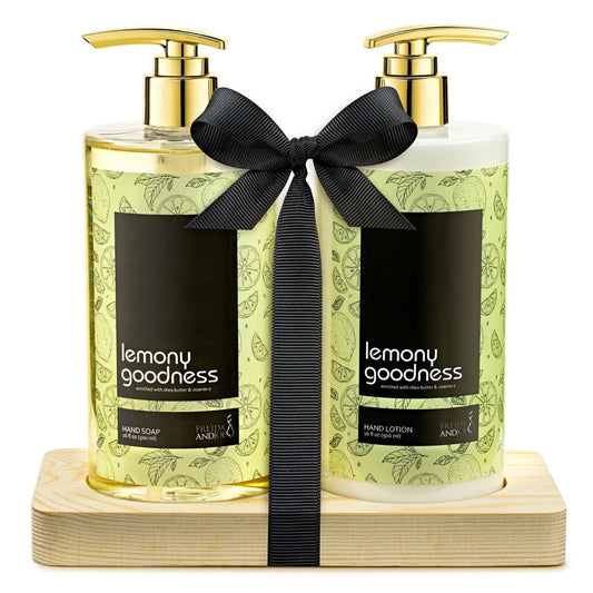 16 fl oz Lemon Citrus Aromatic and Nourishing Hand Soap and 16 fl oz Lotion Set