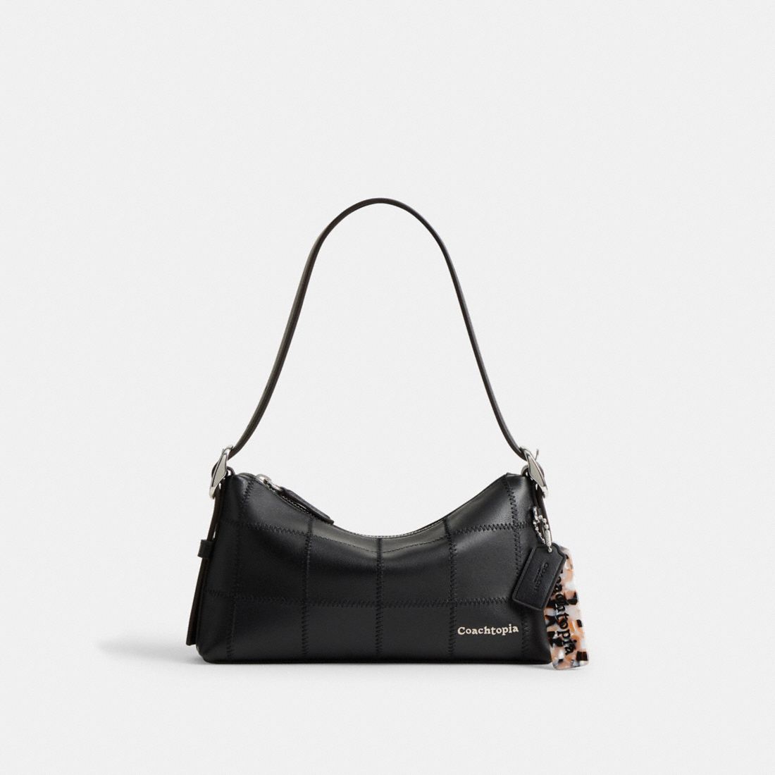 Coach Alter/Ego Small Slouchy Shoulder Bag In Checkerboard Upcrafted Leather