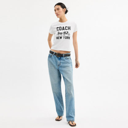 Coach Horse And Carriage T Shirt In Organic Cotton