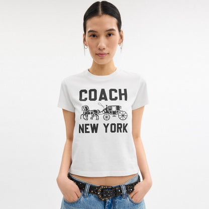 Coach Horse And Carriage T Shirt In Organic Cotton