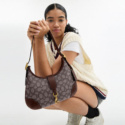 Coach Hamptons Hobo Bag In Signature Jacquard