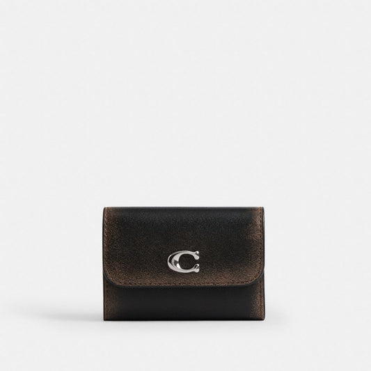 Coach Essential Card Holder Wallet In Loved Leather