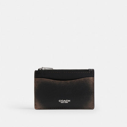 Coach Essential Card Holder Wallet In Loved Leather