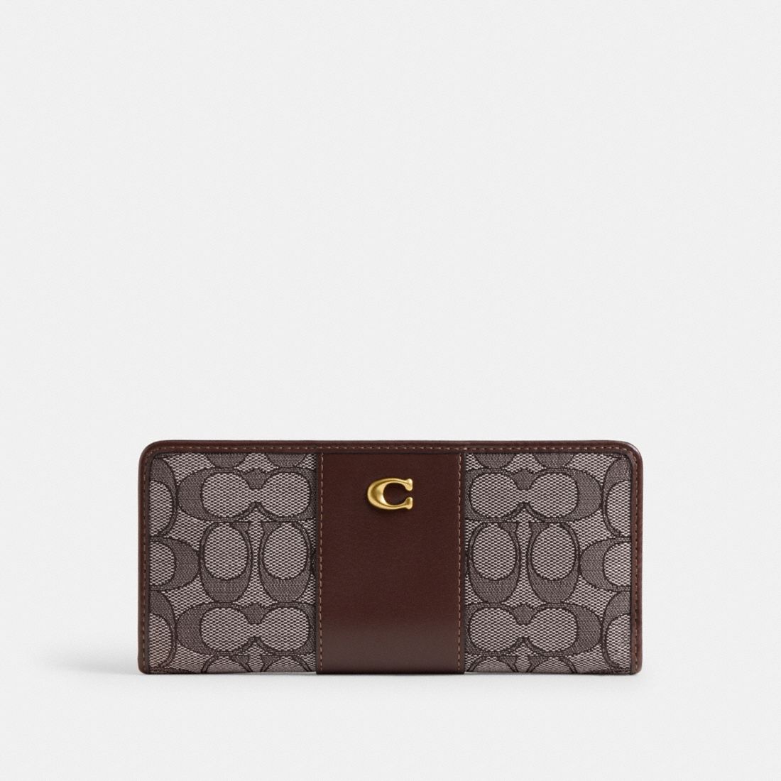 Coach Essential Slim Wallet In Signature Jacquard
