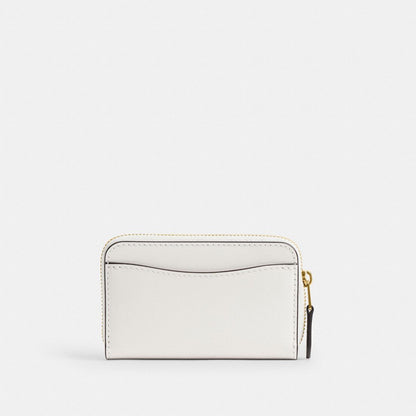 Coach Essential Small Zip Around Card Case With Sticker Print