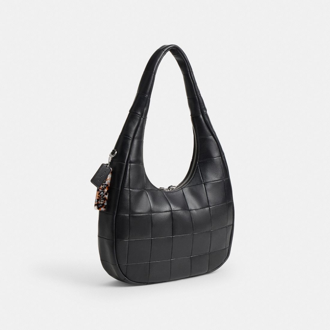 Coach Alter/Ego Crescent Shoulder Bag In Checkerboard Upcrafted Leather