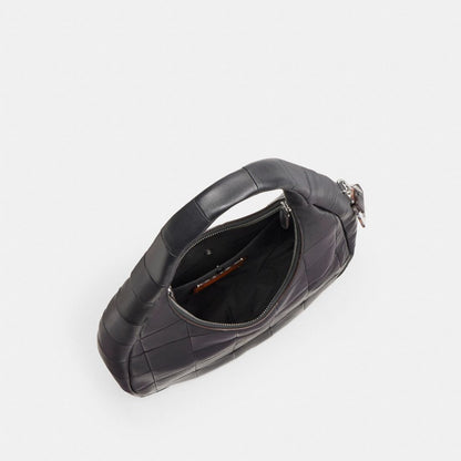 Coach Alter/Ego Crescent Shoulder Bag In Checkerboard Upcrafted Leather