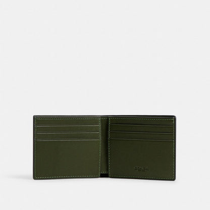 Coach Slim Billfold Wallet In Signature Camo Print