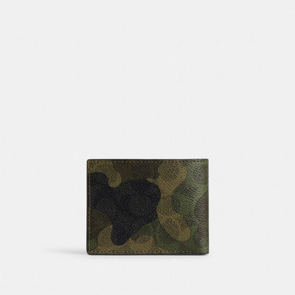 Coach Slim Billfold Wallet In Signature Camo Print