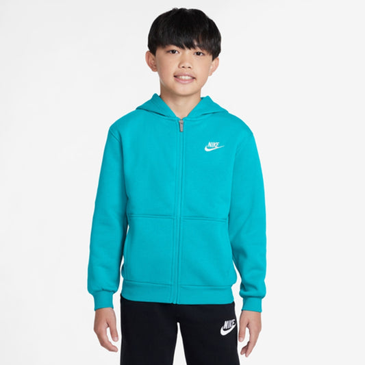 Nike Boys Nike NSW Club Fleece Full-Zip LBR Hoodie