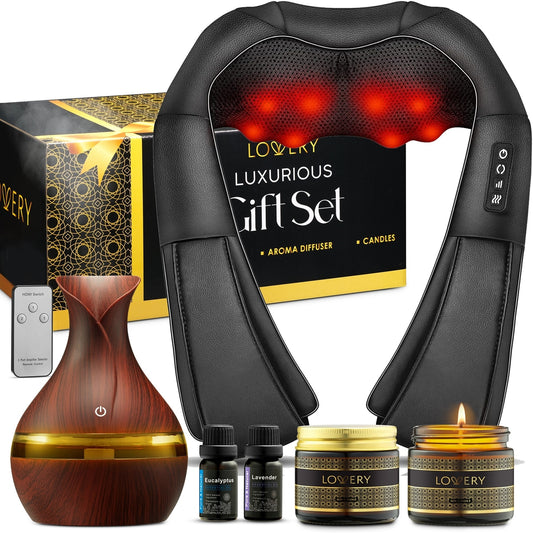 Aromatherapy Spa Gift Set - 8pc Ultimate Relaxation Massage Kit