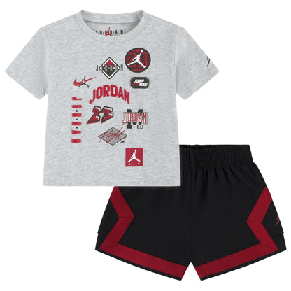Boys Infant Jordan Dynasty Patch T-Shirt Shorts Set