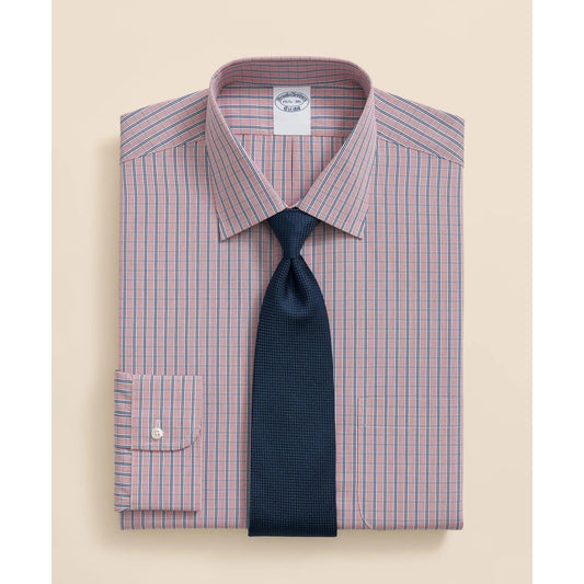 Men's Pure Supima Cotton Regular-Finish Ainsley Collar, Ground Check Dress Shirt